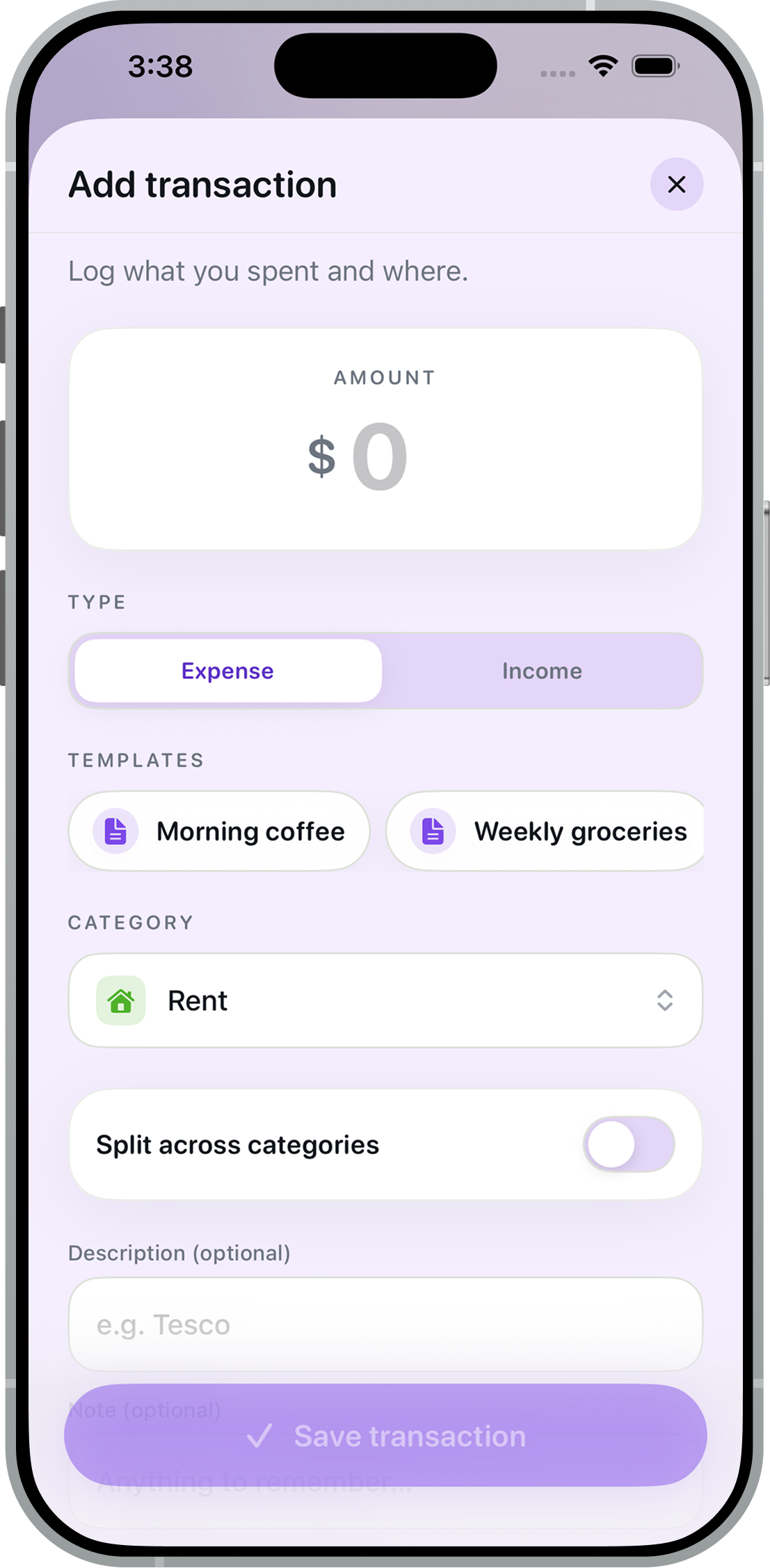Quick logging